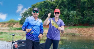 A PESCA ESPORTIVA DE TUCUNARÉ NA REPRESA DE XAVANTES EM CARLÓPOLIS, NA PRÓXIMA SEGUNDA, 25, NO “DESCOBRINDO O PARANÁ”