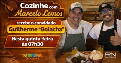 “Cozinhe com Marcelo Lemos” recebe o chef Guilherme “Bolacha” em episódio especial na TV Paraná Turismo