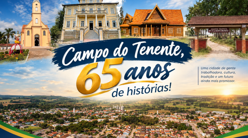 Campo do Tenente completa 65 anos de emancipação política, celebrando sua história, desenvolvimento e potencial turístico